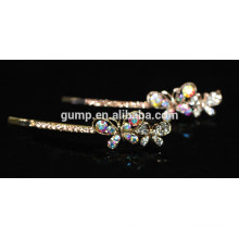 Schmetterling Form Shiny AB Strass Barrette Bobby Pin